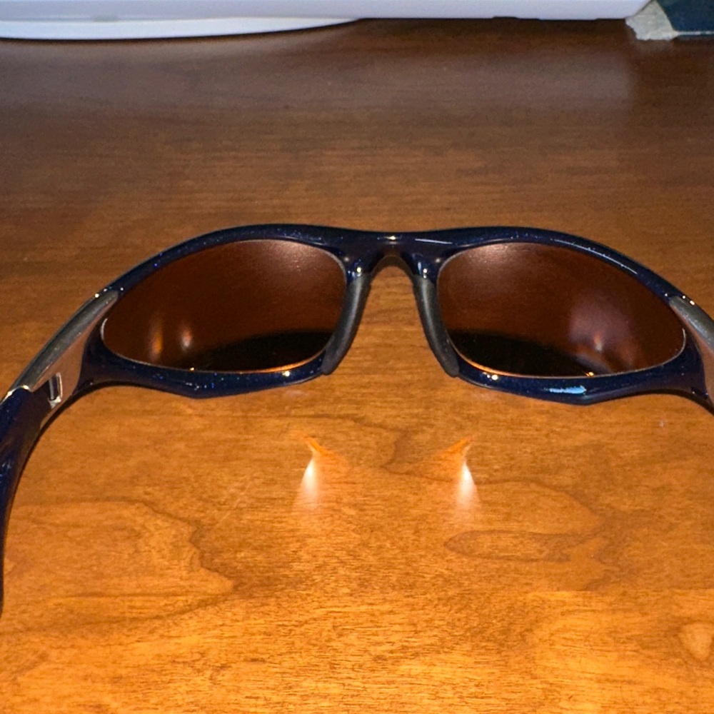 Oakley Scar Midnight Blue Sunglasses with Fire Lenses NWT - Picture 4 of 12
